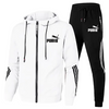 Martin™ men's new fashion tracksuit autumn vest and sweat pants set