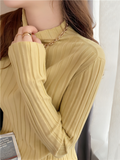 Varanda® Winter Knitted Ribbed Turtleneck Sweater for Women