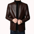 Varanda® Men Leather Suit Jacket Men Slim Fit blazer Coat