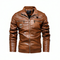 Varanda® New Men's Leather Jackets High Quality Slim Fit