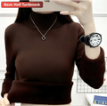 Varanda® Sweater For Women Winter Thicken Turtleneck Slim Knit