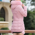 Varanda® Winter Women Jacket Fur Collar Hooded Thick Warm