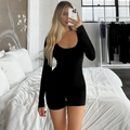 Varanda® Sexy Women Playsuits Skinny Long Sleeves & Slim