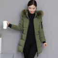 Winter Women's Parka: Long, Casual, Fur Hooded, Thick Warm Jacket