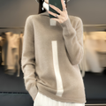 Varanda® Fleece Sweater For Women Collar Colored Top Pullover