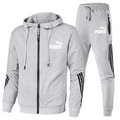 Martin™ men's new fashion tracksuit autumn vest and sweat pants set