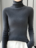 Varanda® Women Turtleneck Sweater Wool Soft Kniwear