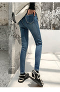 Winter Warmth: High Waist Skinny Velvet Jeans for Women