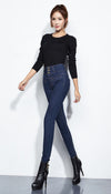 New Winter High Waist Velvet Jeans: Skinny, Warm, Women-Style