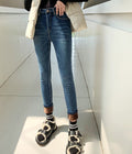 Winter Warmth: High Waist Skinny Velvet Jeans for Women