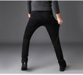 Winter Fashion High-Quality Velvet Men's Jeans for Business Comfort