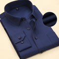 High stretch slim fit dress shirt