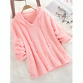 Varanda® Winter Fleece Sweater Fluffy Thin Hooded Women Casual Sweaters