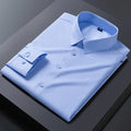 High stretch slim fit dress shirt