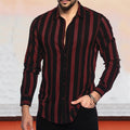 Black casual button up shirt