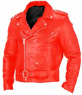 Varanda® Mens Leather Jacket Slim Fit Stand Collar Jacket