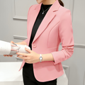 Varanda® Red Long Sleeve Slim  Women Blazers