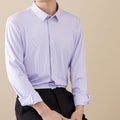 High stretch slim fit dress shirt