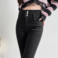 Winter Velvet High Waist Skinny Jeans: Warm, Slim Fit, and Stylish