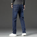 Stay Cozy in 2024: Men's Slim Warm Winter Jeans - Stretch Fleece