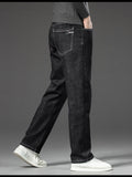 Winter Black Velvet Jeans: Casual, Warm, Plus Size (28-46)