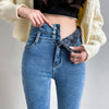 Winter Velvet High Waist Skinny Jeans: Warm, Slim Fit, and Stylish