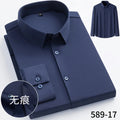 High stretch slim fit dress shirt