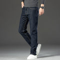 Stay Cozy in 2024: Men's Slim Warm Winter Jeans - Stretch Fleece