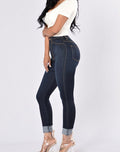 2024 High Waist Skinny Jeans: Casual, Slim Fit for Office Use