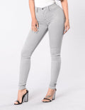 2024 High Waist Skinny Jeans: Casual, Slim Fit for Office Use