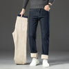 Stay Cozy in 2024: Men's Slim Warm Winter Jeans - Stretch Fleece