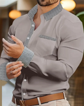 Long sleeve summer shirt with pocket