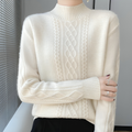 Varanda® Women Sweater Mock Neck Knitted Pullover Sweater