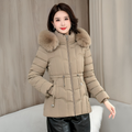 Varanda® High-Quality Warm Cotton Coat Ladies Overcoat Hooded