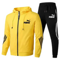 Martin™ men's new fashion tracksuit autumn vest and sweat pants set