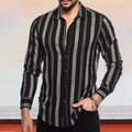 Black casual button up shirt