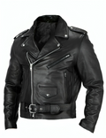 Varanda® Mens Leather Jacket Slim Fit Stand Collar Jacket