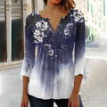 Varanda® Woman Casual Shirt Printed Blouse