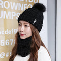 Brand Winter Knitted Scarf Hat Set: Warm Skullies Beanies for Stylish Outdoor Wear