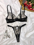 Floral Embroidery Erotic Lingerie Set: Stylish and Seductive