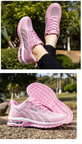 Women's Breathable Running Shoes: Mesh, Air Cushion, Lace-Up for Outdoor Training