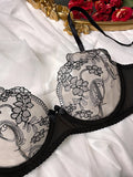 Floral Embroidery Erotic Lingerie Set: Stylish and Seductive