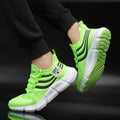 2024 New Mesh Sneakers: White Running Platform Shoes, Comfortable for Outdoor Sports