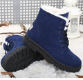 English Style Winter Boots 2023: Ankle Snow Boots with Fur, Low Heels for Women's Fashion