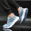 2024 New Mesh Sneakers: White Running Platform Shoes, Comfortable for Outdoor Sports