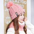 Brand Winter Knitted Scarf Hat Set: Warm Skullies Beanies for Stylish Outdoor Wear