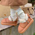 Warm Winter Ankle Boots: Outdoor, Non-slip Thick Sole, Furry Bow, Waterproof, Plush for Women