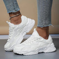 Unisex Sports Shoes: Casual, Running, Pure White, Ultra-Light Sneakers