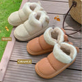 Warm Winter Ankle Boots: Outdoor, Non-slip Thick Sole, Furry Bow, Waterproof, Plush for Women