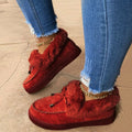 2024 Winter Fashion: Furry Women's Footwear with Plush Warmth  Casual Flat Snow Boots